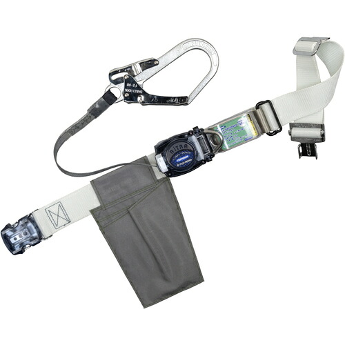 藤井電工　ＴＳＵＹＯＲＯＮ　胴ベルト型墜落制止用器具（巻取タイプ）ロック機構なし　リトラ　白　Ｍサイズ　幅５０ＭＭ&times;長さ１２００ＭＭ　ワンタッチバックル仕様　【品番：TBRNOT590WMBP】｜住設プロ　店