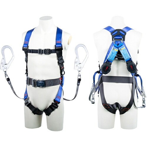 藤井電工 ＴＳＵＹＯＲＯＮ 中核グループ馬具 胴胴締め付き添い人 ツインランヤード付き添い人 鍵を掛ける規則体系付き添い人巻取式ワン・ハンドリトラ パープル ＬＬ大きさ １３０ＫＧ相応う型 【品番：TH5022OH93SVOTPLL130K2R23BX】