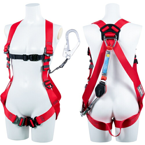藤井電工 ＴＳＵＹＯＲＯＮ もの言う花馬具 シングルランヤード付き添い人 鍵を掛ける規則体系付き添い人巻取式コルトリトラ 赤 Ｓ大いさ 【品番：TH509CR93SVOTRSR23JANBX】 DIY・工具-花・ガーデン・DIY-安全帯