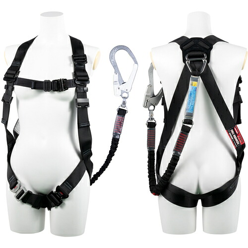 藤井電工 ＴＳＵＹＯＲＯＮ もの言う花馬具 シングルランヤード付き添い人 伸縮式ノビロン（ＢＫ） 黒 Ｓ大いさ 【品番：TH509NV93SVOTBLKSR23BX】 DIY・工具-花・ガーデン・DIY