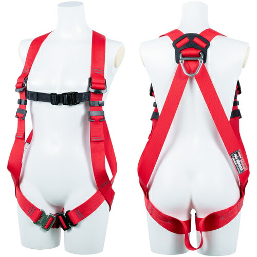 藤井電工　ＴＳＵＹＯＲＯＮ　小町ハーネス　ハーネス本体のみ　赤　Ｓサイズ　【品番：TH-509-OT-R-S-BX】