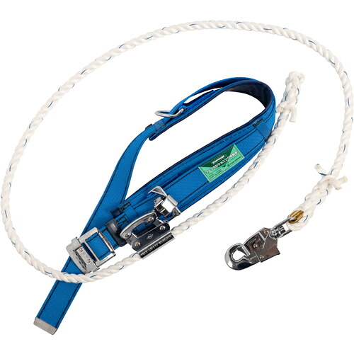 藤井電工　ＴＳＵＹＯＲＯＮ　ワークポジショニング用器具　柱上安全帯　ＦＣー１２　青　Ｌサイズ　ロープ下側通過タイプ　【品番：WP-FC-12-BL5-L-JAN-BP】｜住設プロ　店