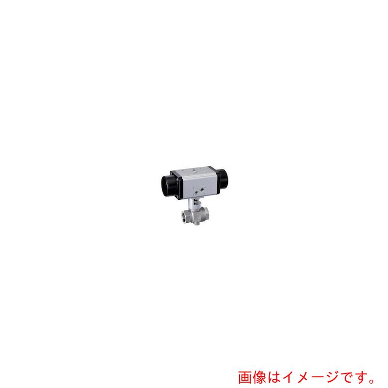 ★フジキン（Fujikin）　ステンレス鋼製　空気式自動ボールバルブ　３．９２ＭＰａ　ＡＦＭＯ－４０Ｒ　単動式Ｎ．Ｃ　【品番：AFMO-40R-14E-NC】