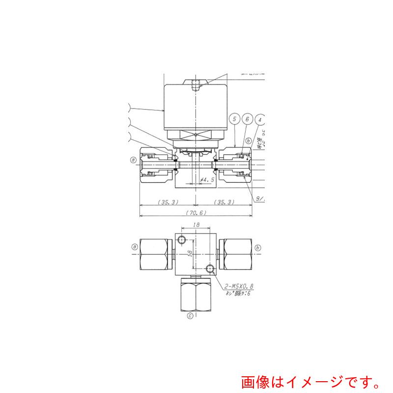 フジキン（Fujikin） ＳＵＳ鋼製自動小銃３方ダイレクトダイヤフラムバルブ＿１ＭＰａ＿ＦＰＲ－ＮＤＴＢ 【品番：FPR-NDTB-71-6.35-2-PA】