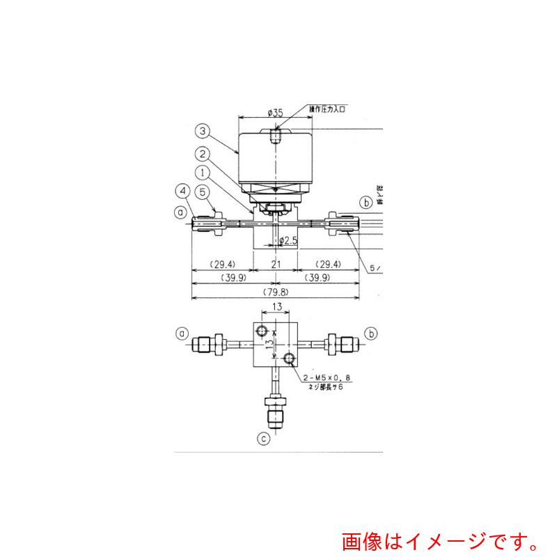 ★フジキン（Fujikin）　ＳＵＳ鋼製自動３方ダイレクトダイヤフラムバルブ＿１ＭＰａ＿ＦＰＲ－ＮＳＤＴＢ－７１　【品番：FPR-NSDTB-71-3.2-4-316LP-PA】