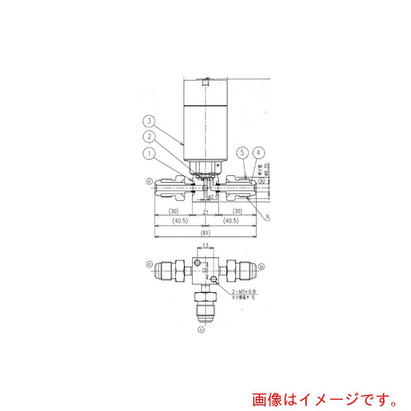 ★フジキン（Fujikin）　ＳＵＳ鋼製自動３方ダイレクトダイヤフラムバルブ＿２０．５ＭＰａ＿ＦＰＲ－ＮＳＤＴＬ－７１６　【品番：FPR-NSDTL-721-6.35-4-316LP】