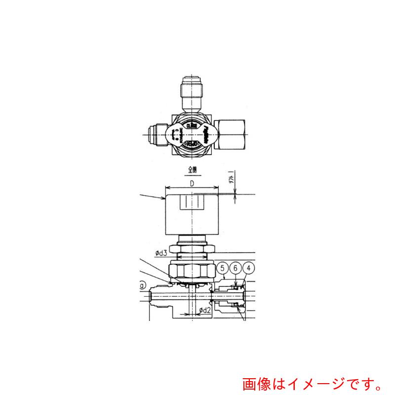 フジキン（Fujikin） ＳＵＳ鋼製３方ダイレクトダイヤフラムバルブ＿１ＭＰａ＿ＦＵＮＤＬＴＢ－７１Ｇ 【品番：FUNDLTB-71G-9.52】