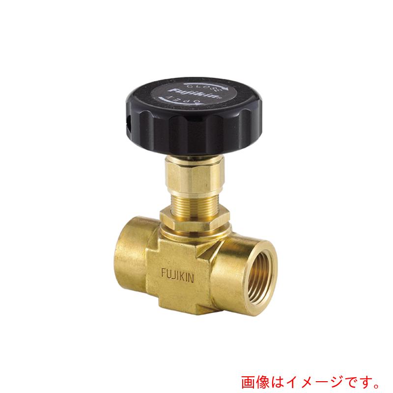 フジキン（Fujikin） 黄銅製ニードルバルブ ４．９ＭＰａ ＰＤＳ－１５ 【品番：PDS-15C-SH-R】