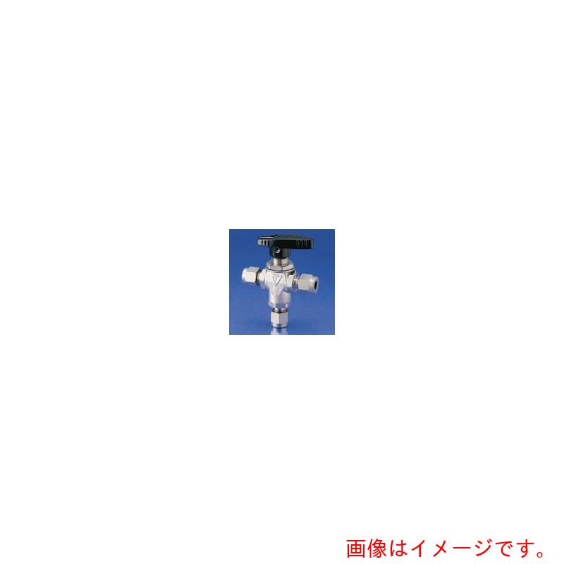 フジキン（Fujikin）　ステンレス鋼製　パネルマウント式３方ボールバルブ　４．９ＭＰａ　ＰＵＢＶＴ－１５　【品番：PUBVT-95-6-V】