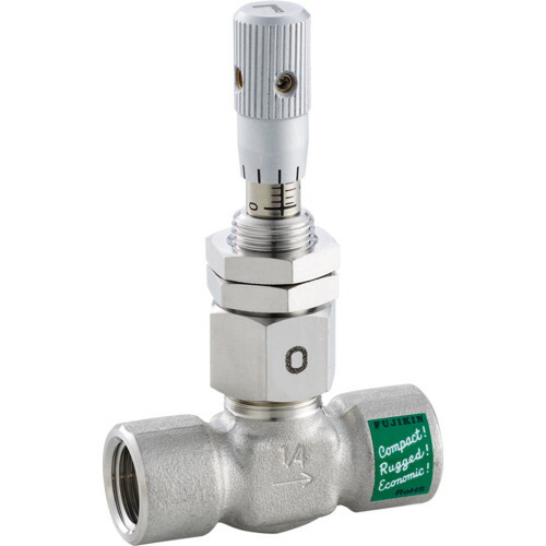 フジキン（Fujikin） 超一つまみ自然調整ＣＶ値０．０１５ ＳＵＳ鋼製針弁膜 ３．９２ＭＰａ ＵＮ－１４Ｍ－Ｓ 【品番：UN-14MA-S-R】