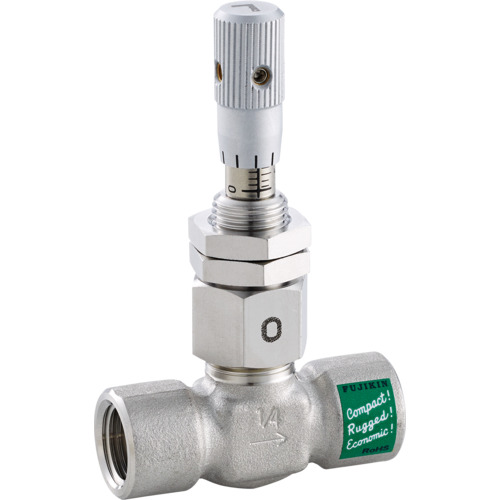 フジキン（Fujikin） 超一つまみ自然調整ＣＶ値 ０．０１５ ＳＵＳ鋼製針弁膜 ３．９２ＭＰａ ＵＮ－１４Ｍ－Ｓ 【品番：UN-14MB-S-R】