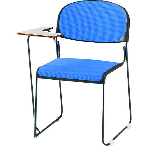 【別途送料あり】藤沢工業　ＴＯＫＩＯ　ミーティングチェア　塗装脚テーブル付　クリアブルー　【品番：FNT-10T CBL】｜住設プロ　店