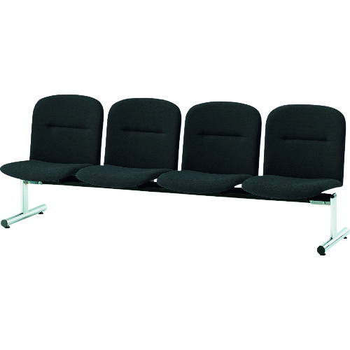 【別途貨物輸送あり】藤沢産業 ＴＯＫＩＯ 待ち合い所女性議長 背付４人掛 ノワール 【品番：FSL-4 NOR】