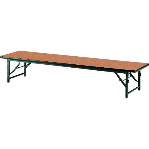 【別途送料あり】藤沢工業　ＴＯＫＩＯ　折りたたみ座卓テーブル　１８００×４５０ｍｍ　チーク　【品番：TBS-1845 T】