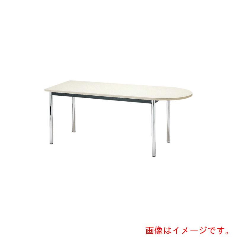【別途送料あり】藤沢工業　ＴＯＫＩＯ　ミーティングテーブル　半楕円型　１８００×７５０ｍｍ　チーク　チーク　【品番：TC-1875U】