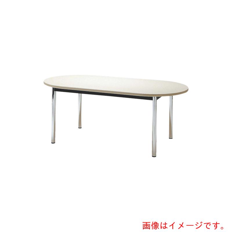 【別途送料あり】藤沢工業　ＴＯＫＩＯ　ミーティングテーブル　楕円型　２１００×１０５０ｍｍ　ローズ　ローズ　【品番：TC-2105R RO】