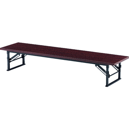 藤沢工業 TOKIO 折りたたみ座卓テーブル 1200×450mm ローズ ローズ 【品番:TE-1245】