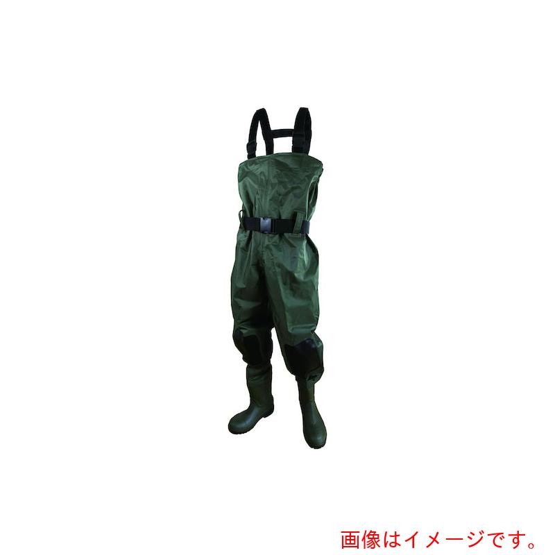 富士手袋工業（FUJITE）　胴付水中長靴　サイズ：Ｌ　鋼鉄製先芯・耐踏抜き鉄板入・胴ベルト付属　【品番：2073-L】｜住設プロ　店