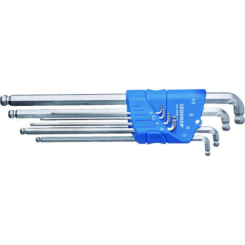 GEDORE ボールポイント六角棒レンチ 8本セット H42DKEL 【品番:2797186】|住設プロ 店