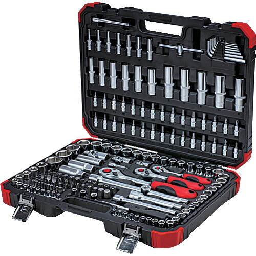 GEDORE　ソケットレンチ・ビットセット　差込角１／２・３／８・１／４　１７２点　【品番：3300058】｜住設プロ　店