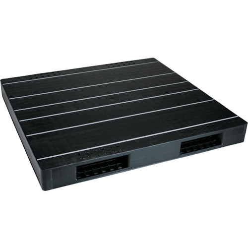【別途送料あり】岐阜プラスチック工業　ＲＩＳＵ　リサイクルパレット　５７５４４５　ＪＣＫ－Ｒ２・１３５１４０両面二方差し自動倉庫対応　黒　【品番：JCK-R2-135140】 29,472円