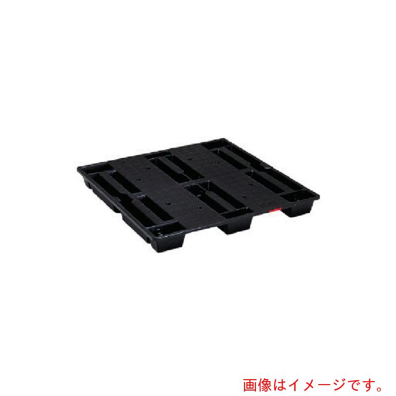 【別途貨物輸送あり】岐阜プラスチック工業 ＲＩＳＵ 再利用調色板 ５００９２８ ＪＣ－Ｓ２・１１１１－２スキッド二方差しネスティング 黒 【品番：JC-S2-1111】