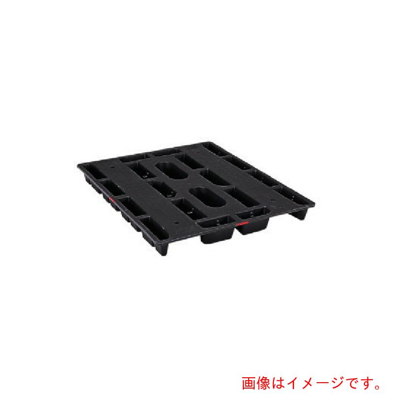 【別途貨物輸送あり】岐阜プラスチック工業 ＲＩＳＵ 再利用調色板 ４１４３２４ ＪＣ－Ｓ２・１３５１１０スキッド二方差しネスティング 黒 【品番：JC-S2-135110】