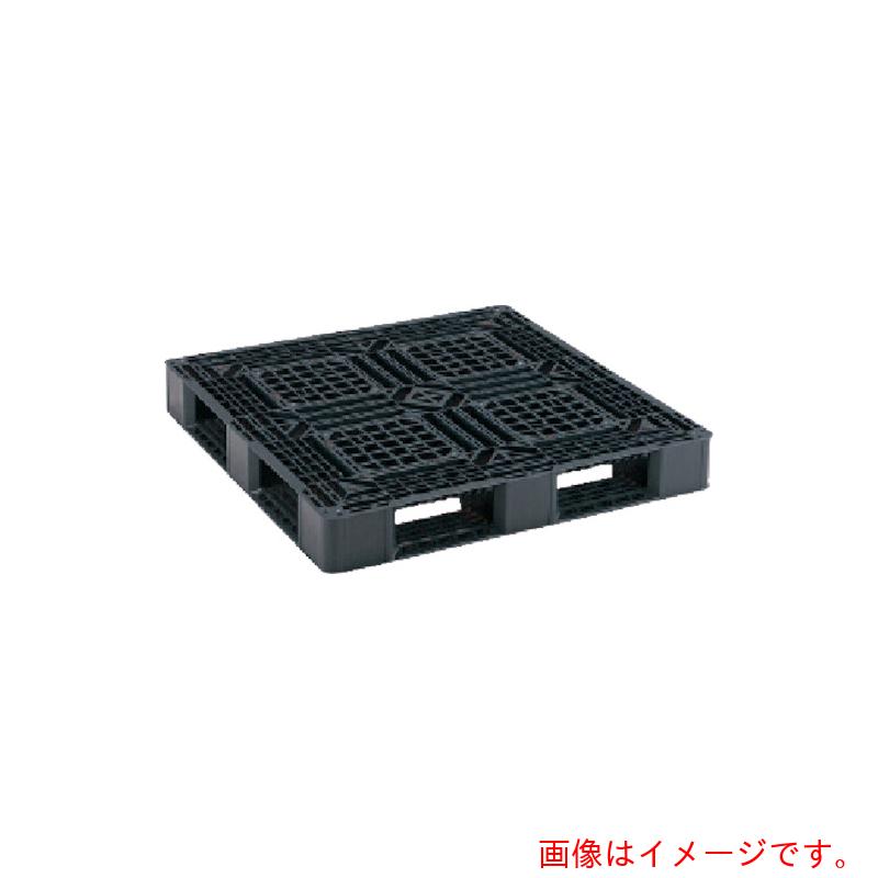 【別途貨物輸送あり】岐阜プラスチック工業 ＲＩＳＵ 再利用調色板 ４９０７６２ ＪＬ－Ｄ４・１１１１Ｆ片面四方差し平置き制限事項 黒 【品番：JL-D4.1111F】