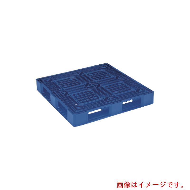 【別途貨物輸送あり】岐阜プラスチック工業 ＲＩＳＵ 再利用調色板 ５０６４６３ ＪＬ－Ｄ４・１１１１Ｇ片面四方差し平置き制限事項 うす暗い青色 【品番：JL-D4.1111G】