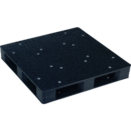 【別途送料あり】岐阜プラスチック工業　ＲＩＳＵ　リサイクルパレット　５８０７５３　ＪＣＫ－Ｄ４・１０５１０５片面四方差しブラック　【品番：PALJCK-D4-105105-BK】