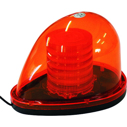 グリーンクロス　ＬＥＤ流線型回転灯（橙）１２Ｖ２４Ｖ兼用　【品番：1108130506】