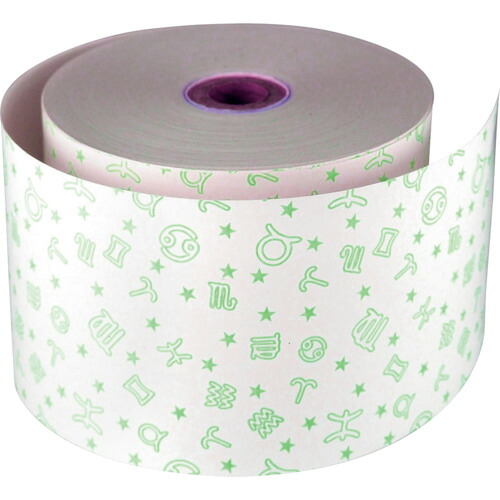 グリーンクロス　ファンシーレジ用紙　５８ｍｍ幅　星座　緑　８巻入り　【品番：6300028064】