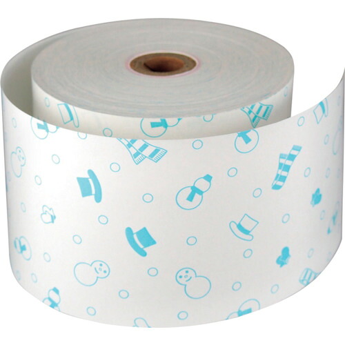 グリーンクロス　ファンシーレジ用紙　５８ｍｍ幅　冬　青　８巻入り　【品番：6300028156】｜住設プロ　店 10,912円
