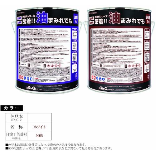 グリーンクロス 床塗料シリーズ 密着!!油まみれでも 10kgセット ホワイト 【品番:6300030864】|住設プロ 店