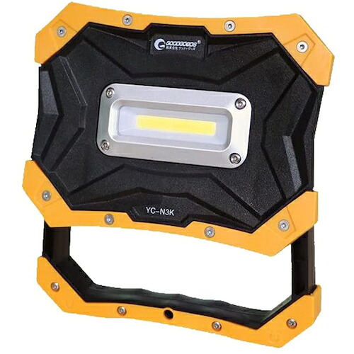 グリーンクロス　乾電池式ＬＥＤ　１０Ｗ　耐衝撃　単３電池　最長２４Ｈ　１２０°　ＹＣ－Ｎ３Ｋ　【品番：6300031461】