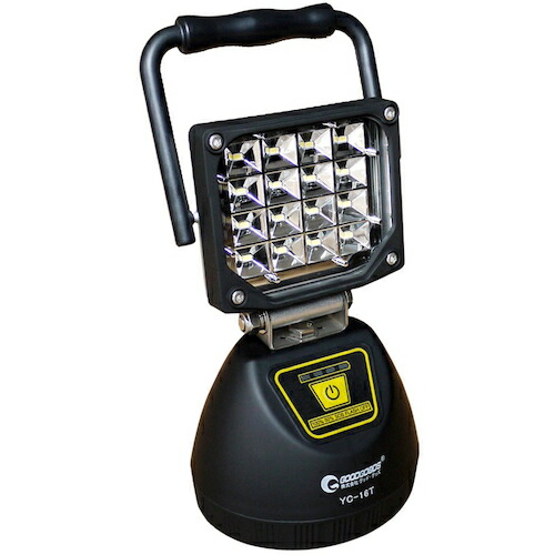 グリーンクロス　充電式ＬＥＤ　１６Ｗ　ＵＳＢ出力　底部マグネット　１２０°　ＹＣ－１６Ｔ　【品番：6300031465】