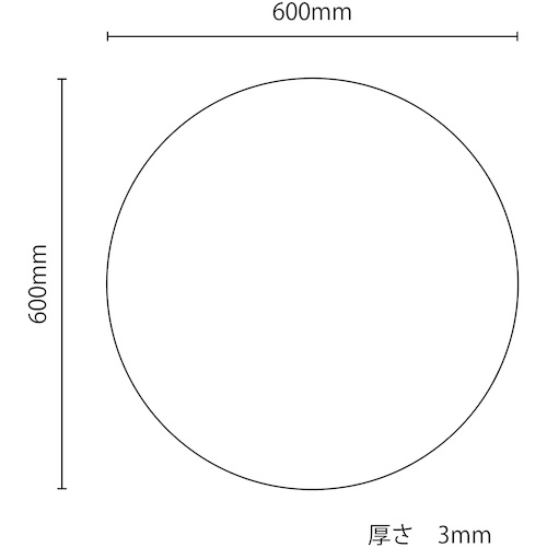 【別途送料あり】グリーンクロス　アルミ複合板　厚さ３ｍｍ　標識用無地　丸形　【品番：6300034812】 4,965円