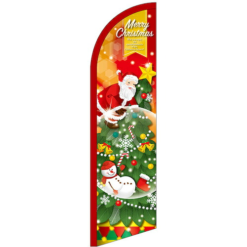グリーンクロス 旗幟 セイルバナー小 ＭｅｒｒｙＣｈｒｉｓｔｍａｓ スノードーム Ｎｏ．２５８３８ Ｗ７１０×Ｈ２６６０ 【品番：6300048437】