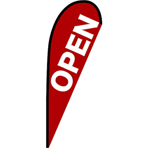 グリーンクロス 旗国 Ｐ旗幟中 ＯＰＥＮ 赤 Ｎｏ．６７２１４ Ｗ１０００×Ｈ２８００ 【品番：6300048825】