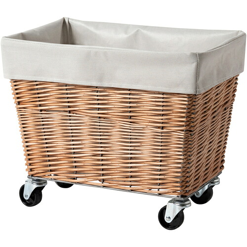 グリーンクロス　脱衣かご　ＷＩＬＬＯＷ　ＬＡＵＮＤＲＹ　ＢＡＳＫＥＴ　Ｗｉｔｈ　ＣＡＳＴＥＲ　２８Ｌ　ＬＧＹ　【品番：6300054608】