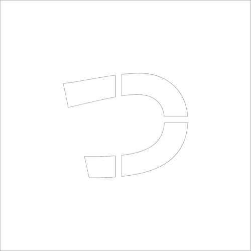 グリーンクロス　吹付けプレート　ステンシル　文字高３００　ひらがな　つ　マグネット　【品番：6300064734】