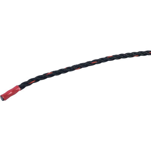 グリーンクロス　ポリエチレンロープ　黒　２００ｍ巻　６ｍｍ　【品番：6300005350】