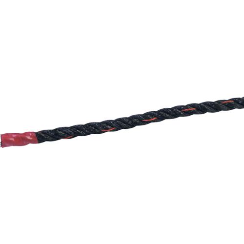 グリーンクロス ポリエチレン索条 黒 ２００ｍ巻 ８粍 【品番：6300005352】