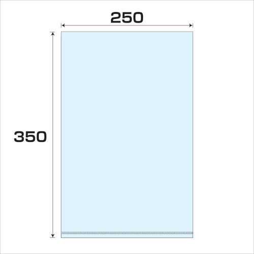 グリーンクロス　ポリプロピレン袋（ＰＰ）厚み０．０３　５００枚　幅２５０ｘ長さ３５０ｍｍ　【品番：6300007967】
