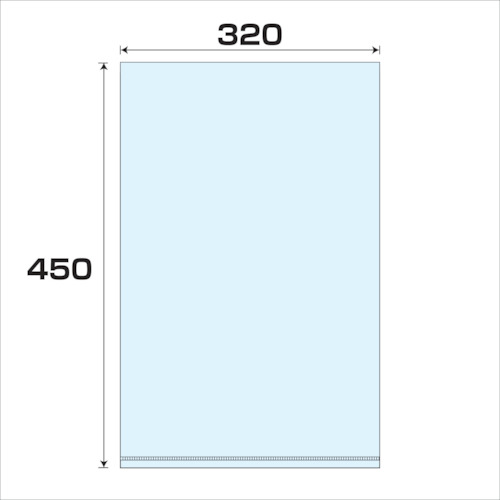 グリーンクロス　ポリプロピレン袋（ＰＰ）厚み０．０３　５００枚　幅３２０ｘ長さ４５０ｍｍ　【品番：6300007973】