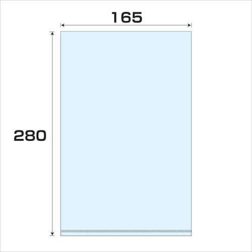 グリーンクロス ポリプロピレン袋(PP)厚み0.05 1000枚 幅165x長さ280mm 【品番:6300008005】