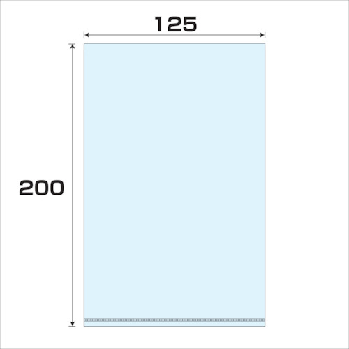 グリーンクロス　ポリプロピレン袋（ＰＰ）厚み０．０７　５００枚　幅１２５ｘ長さ２００ｍｍ　【品番：6300008015】