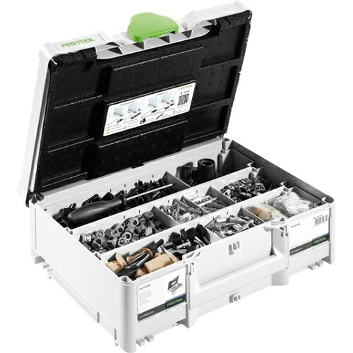 【別途送料あり】ハーフェレジャパン（Hafele）　ＦＥＳＴＯＯＬ　ドミノ　コネクターセット　システナー入り　ＫＶ&minus;ＳＹＳ　Ｄ８（５７６７９７）　【品番：005.22.589】｜住設プロ　店