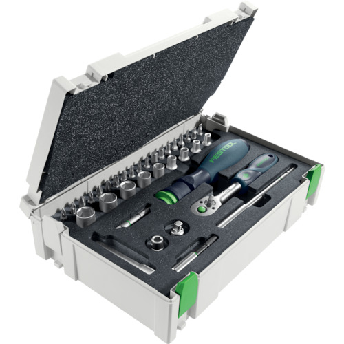 【別途貨物輸送あり】ハーフェレジャパン（Hafele） ＦＥＳＴＯＯＬ ラチェットセット １／４ ＣＥ－ＲＡ－ｓｅｔ ３７（４９７８８１） 【品番：00523773】