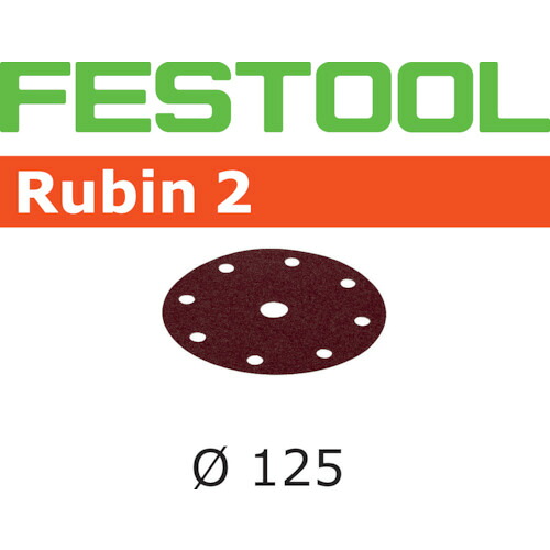 【別途送料あり】ハーフェレジャパン（Hafele）　ＦＥＳＴＯＯＬ　サンドペーパー　ＲＵ２　Ｄ１２５　Ｐ４０　５０枚入り（４９９０９３）　【品番：00524513】